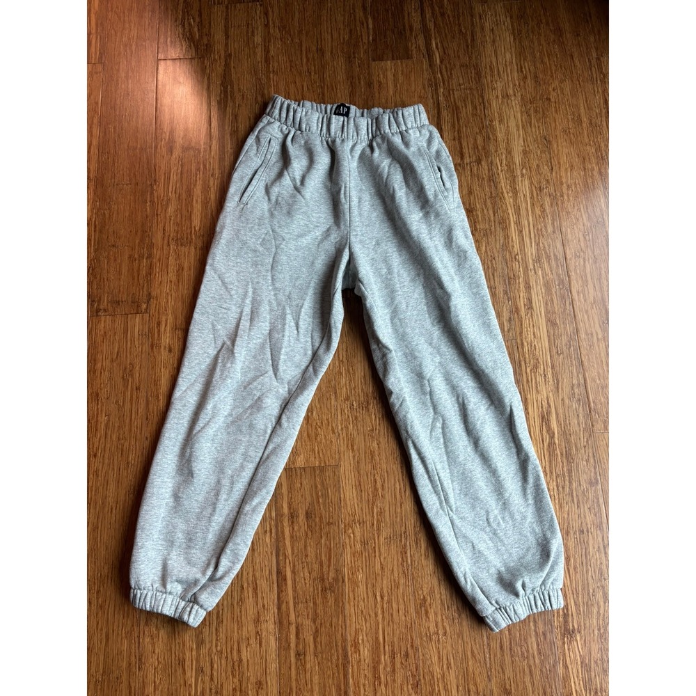 Gap Womens Gray High Rise Jogger Sweatpants Elastic Waist Pockets Petite XS